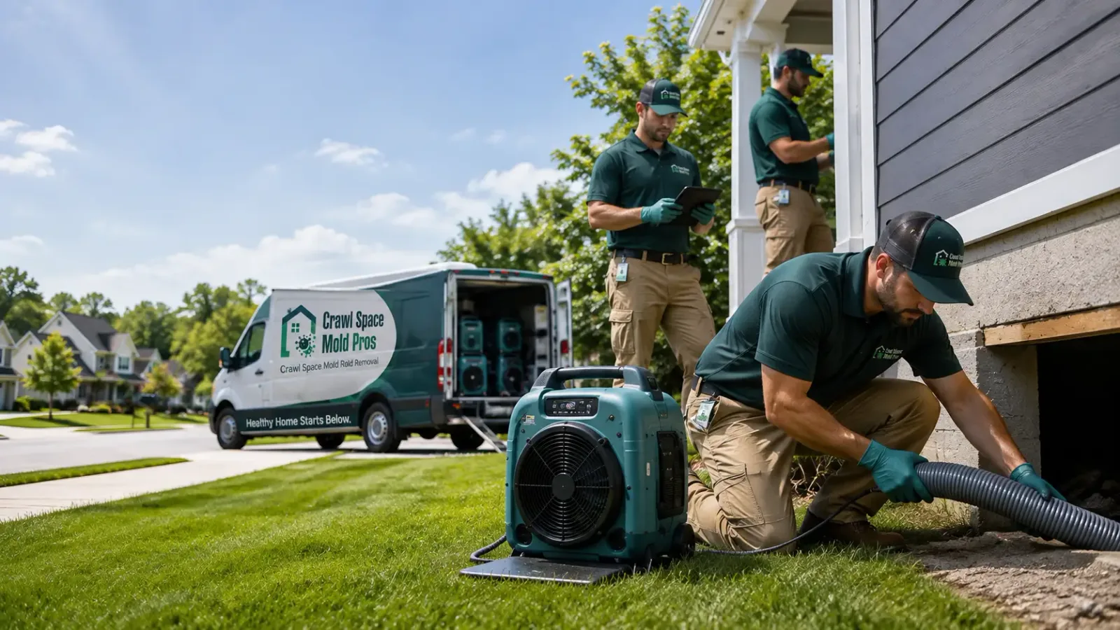 Crawl Space Mold Removal in Franklin, KS
